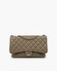 Chanel Grey Lambskin Large 3 Flap Bag SHW