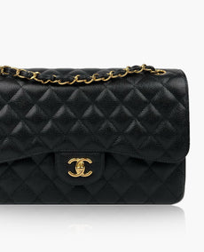 Chanel Timeless Jumbo Double Flap Black Caviar GHW