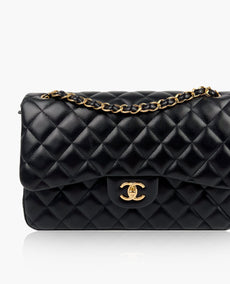 Chanel Timeless Jumbo Double Flap Black Lambskin GHW