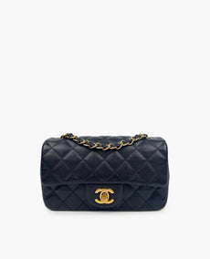 Chanel Mini Suorakulmainen Navy Caviar GHW