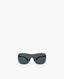 Chanel Shield Runway Mask Sunglasses Metallic Blue