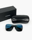 Chanel Shield Runway Mask Sunglasses Metallic Blue