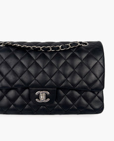 Chanel Timeless Medium Black Lambskin SHW