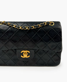 Chanel Timeless Small Vintage GHW Black Lambskin
