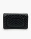 Chanel Chevron WOC Lambskin Black CHW