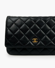 Chanel WOC Black Lambskin GHW