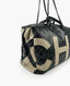 Chanel Bowling Bag With Camellia Logo Printed Coated Canvas Large