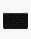 Chanel WOC Black Lambskin Camelia GHW