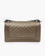 Chanel Boy Old Medium Metallic Taupe Caviar RHW