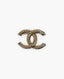 Chanel CC Brooch Champagne Striped