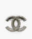 Chanel CC Crystal-Embellished Brooch