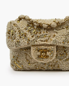 Chanel Mini Square Tweed -kirjontapaljerit GBHW