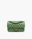 Chanel Green Satin Quilted 2.55 Reissue Flap Bag GAHW