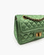 Chanel Green Satin Quilted 2.55 Reissue Flap Bag GAHW