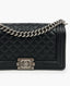 Chanel Boy Old Medium Caviar Black RHW