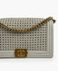 Chanel Boy New Medium Flap Bag Braided White