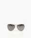 Chanel Mirror Silver Aviator Sunglasses