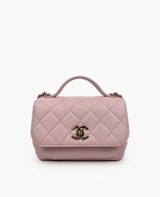 Chanel Small Business Affinity Flap Bag Caviar Light Pink CHW