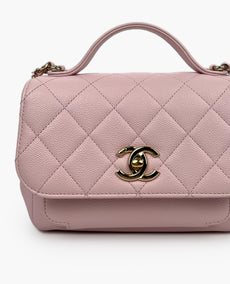 Chanel Small Business Affinity Flap Bag Caviar Light Pink CHW