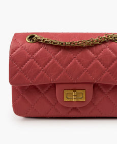 Chanel Pink Quilted 2.55 Reissue Flap Bag GBHW