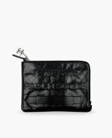 Chanel "Je Ne Suis Pas En Solde" Black Clutch