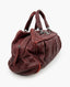 Chanel Burgundy Ultra Stitch Bowler Bag SHW