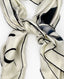 Chanel Silk Scarf White Coco Mademoiselle