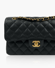 Chanel Timeless Small Black Caviar GHW