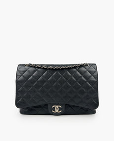 Chanel Timeless Maxi Jumbo Double Flap Black Caviar SHW