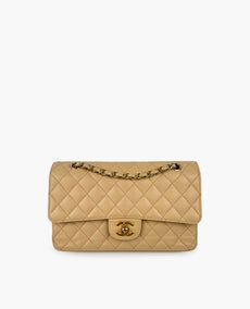 Chanel Timeless Medium Beige Caviar GHW