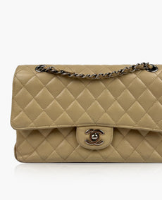 Chanel Timeless Medium Beige Caviar SHW