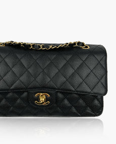 Chanel Timeless Medium Black Caviar GHW Yhteistyö