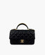 Chanel Mini Rectangular Top Handle Black Lambskin CHW