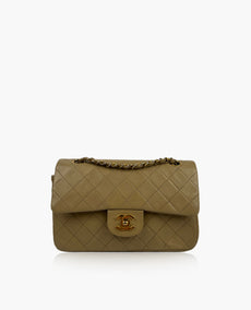 Chanel Timeless Small Beige Vintage GHW Lambskin