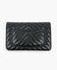 Chanel WOC Black Caviar SHW Chevron