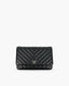 Chanel WOC Black Caviar SHW Chevron