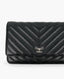 Chanel WOC Black Caviar SHW Chevron