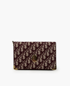Dior Burgundy Oblique Crossbody Bag