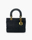 Lady Dior Canvas Canage Nylon musta laukku GHW