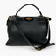 Fendi Peekaboo ISeeU Medium Black Leather Bag