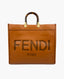 Fendi Sunshine Large Brown Leather Shopper