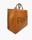 Fendi Sunshine Large Brown Leather Shopper