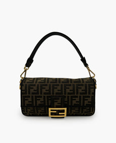 Fendi Jacquard FF Fabric Bag