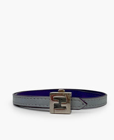 Fendi Bi-color Double Leather Bracelet