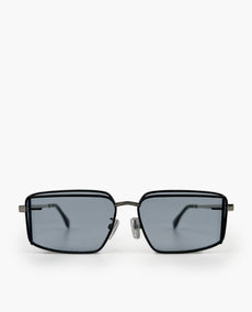Fendi Square Black Blue Sunglasses