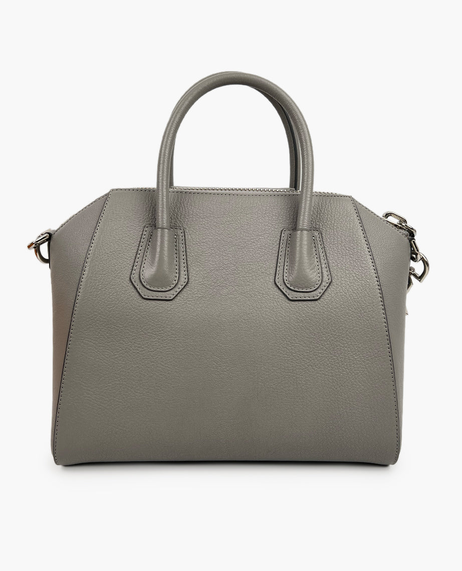 Givenchy Small Antigona Bag in Dark Gray Grained Leather Luxury Helsinki