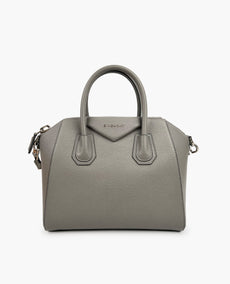 Givenchy Small Antigona Bag in Dark Gray Grained Leather