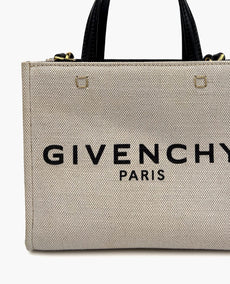 Givenchy Mini G Tote -ostoskassi kankaalle beige