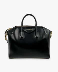 Givenchy Medium Antigona Bag Black Smooth Leather