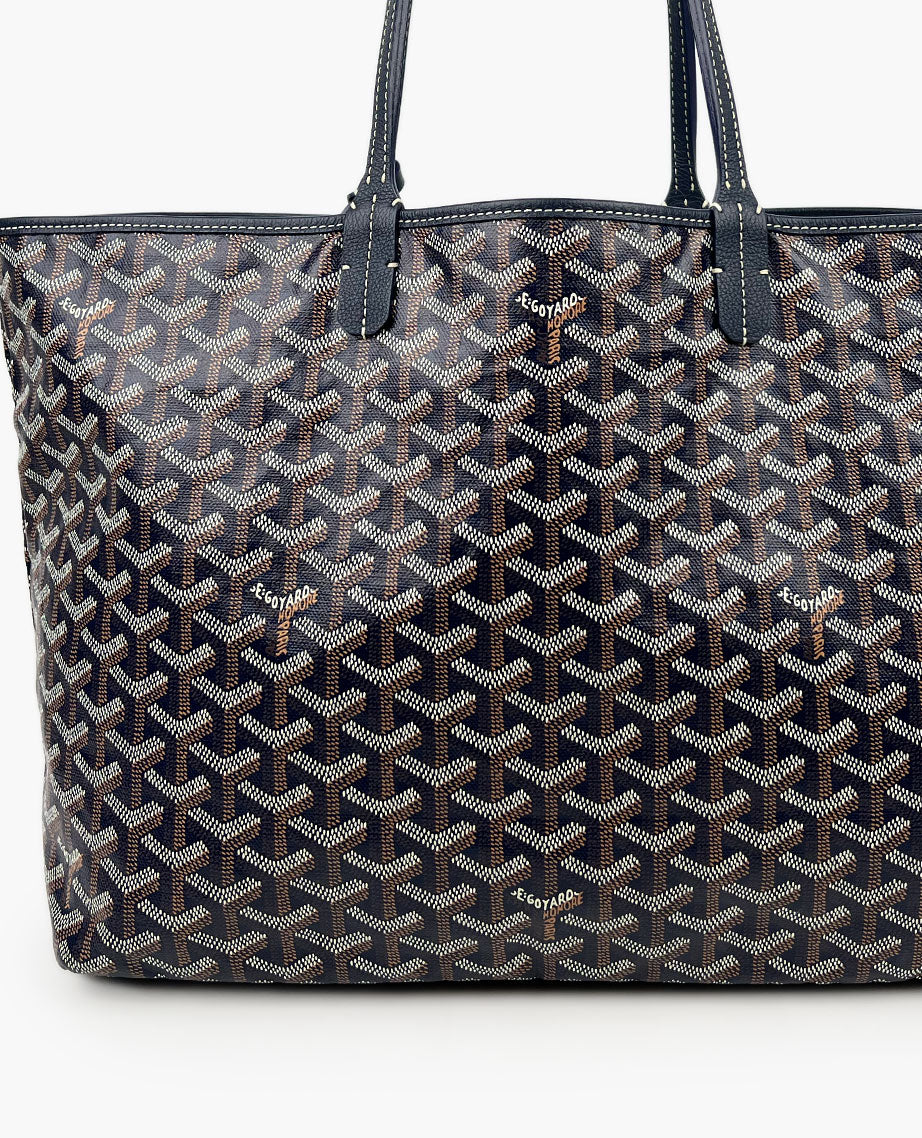 Saint Louis Goyard Structured Tote Goyard St Louis PM Navy Blue